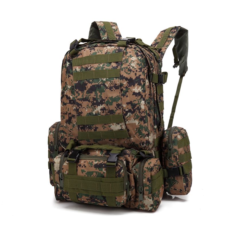 Large Capacity 50L Khaki Hunting Survival Camping - Custom Water Proof Tactical Backpack - [5-9 DAY DELIVERY] - 11 COLORS / CAMOS -