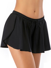 Thumbnail for Women's solid color swimming skirt with pleated cross-border swimming trunks - K - 1 COLOR -