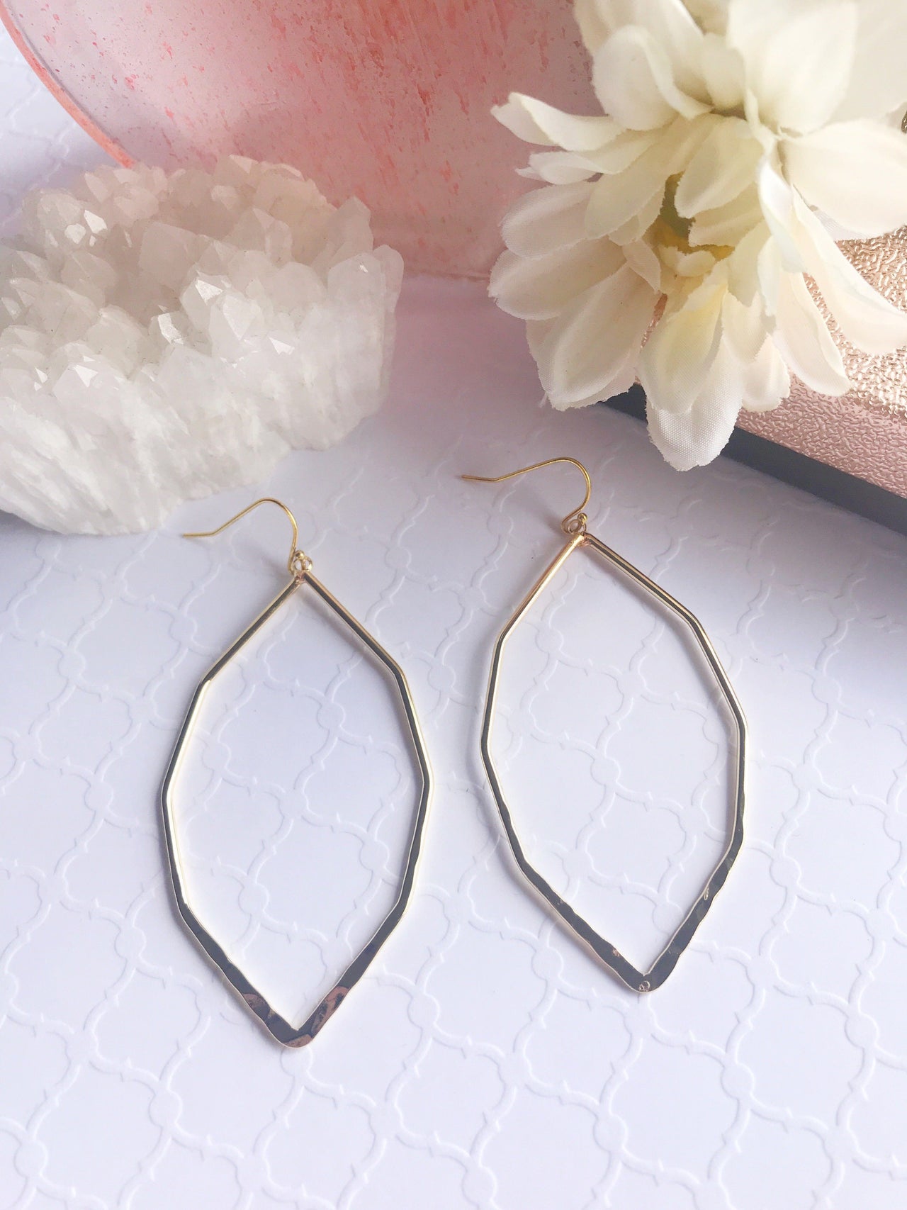 Christy Jean - Geometric Hoop Earrings -