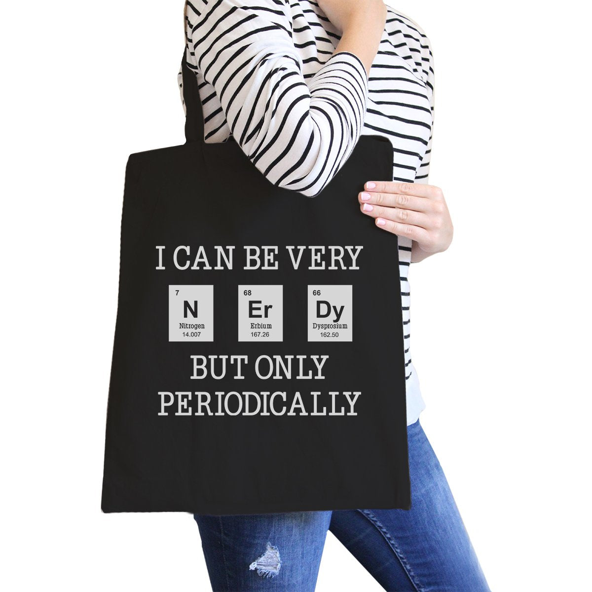 Nerdy Periodically Black Canvas Bags - 1 COLOR -