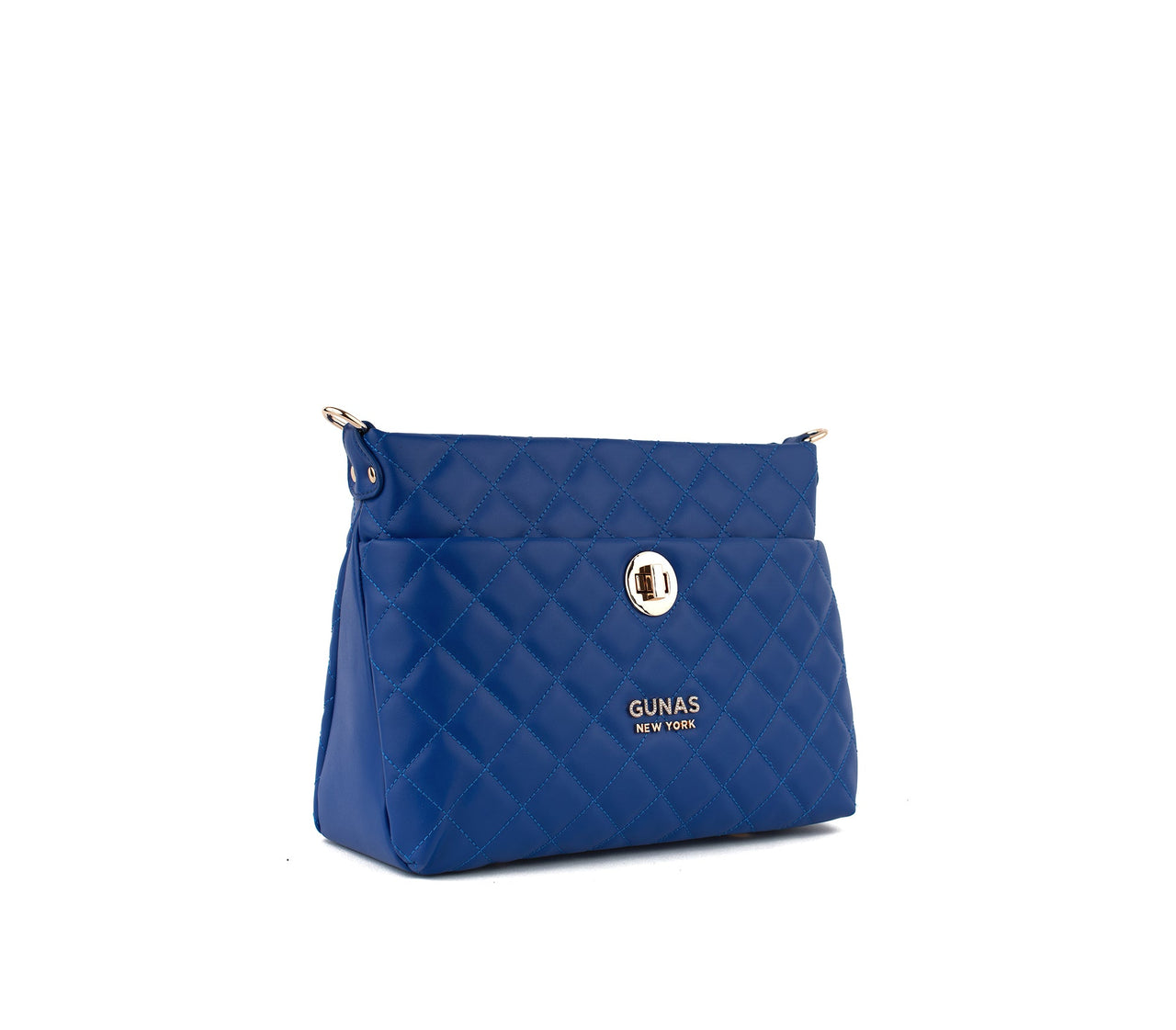 GUNAS NEW YORK - Koi - Blue Quilted Vegan Leather Purse - 1 COLOR -