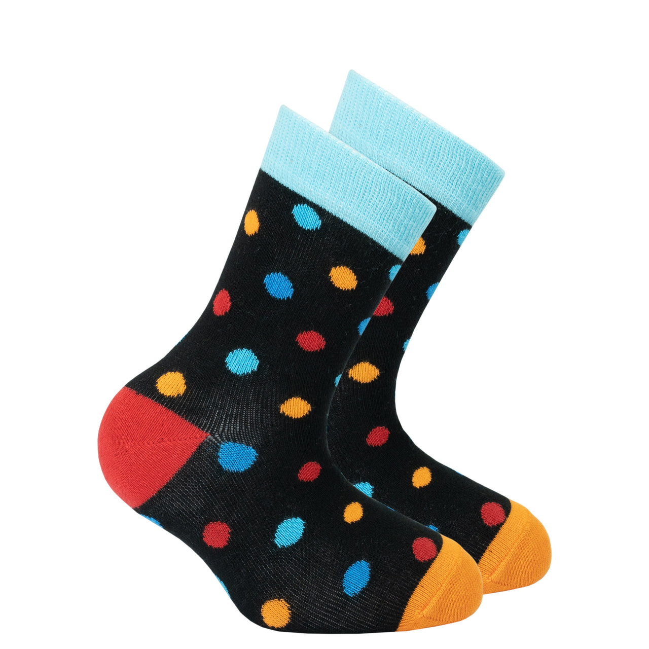 Kids Black Sky Dot Socks - 1 COLOR -