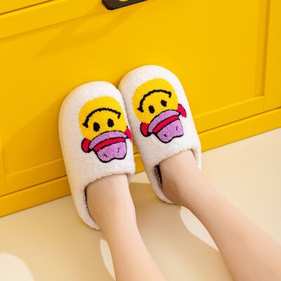 Melody Cowboy smile Smiley Face Slippers - T - 1 COLOR -