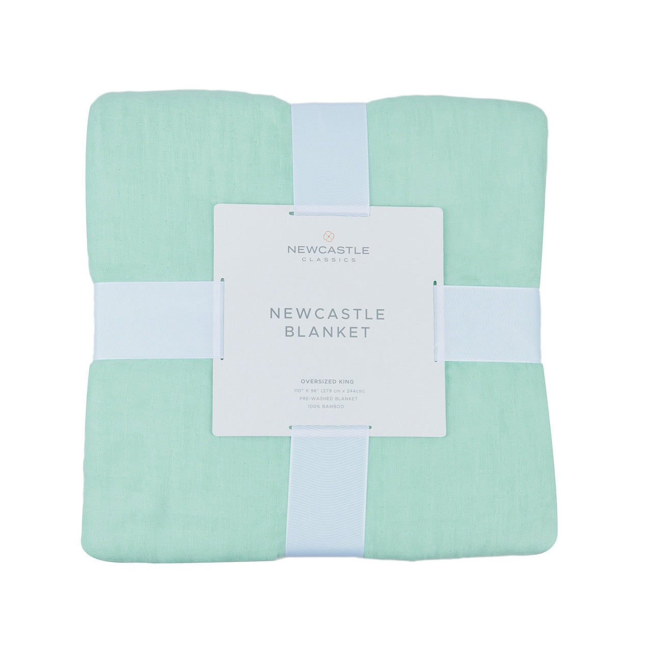 Newcastle - Seafoam Green Oversized King Luxury Bamboo Bed Blanket -