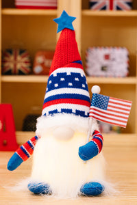 Thumbnail for Set of 2 Independence Day Knit Decor Gnomes - 12.6