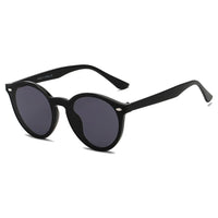 Thumbnail for Crosby | S1100 - Unisex Fashion Retro Round Horn Rimmed Sunglasses - 4 COLORS -