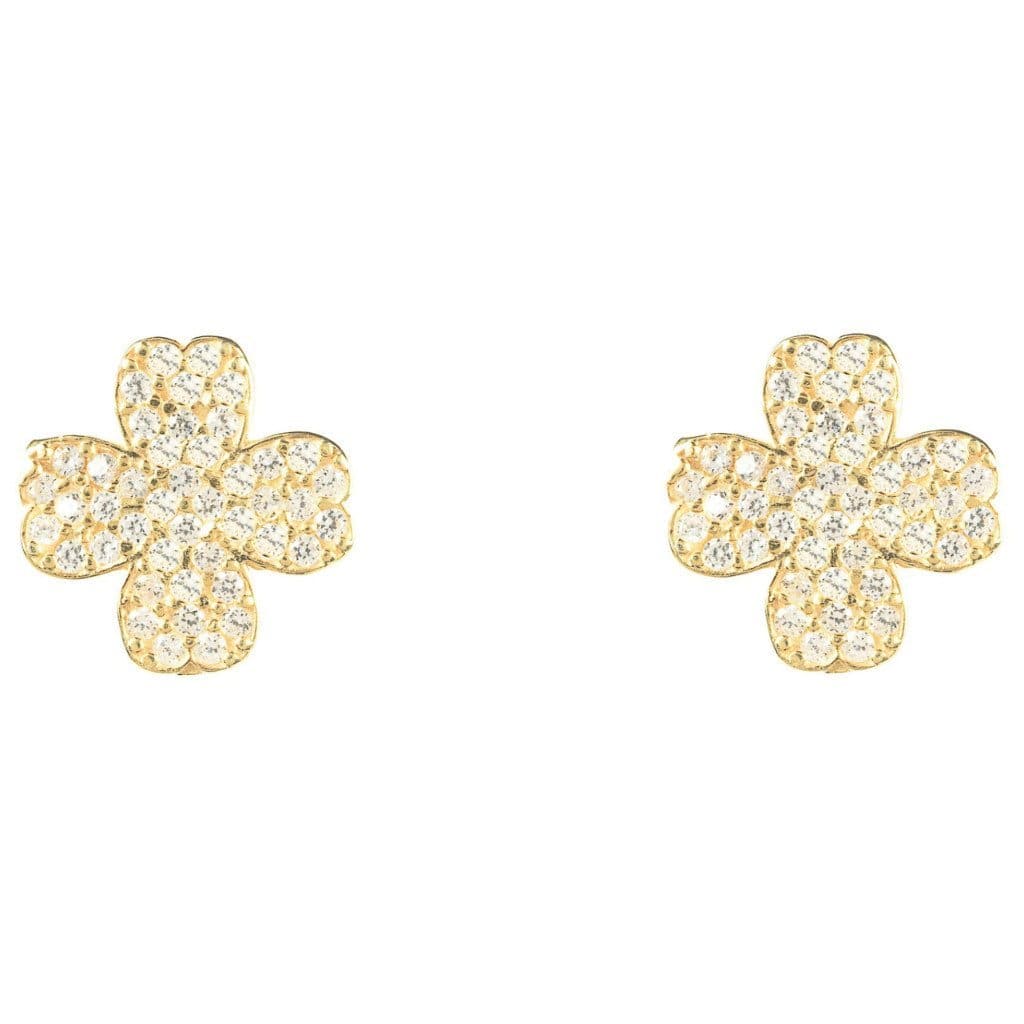 LATELITA - Lucky Four Leaf Clover Earrings - 3 FINISHES -