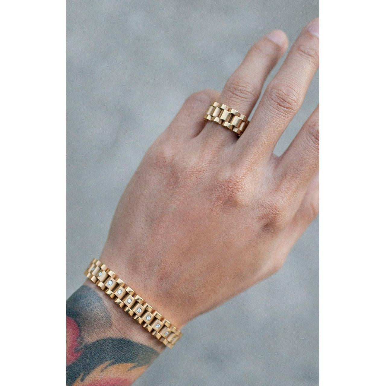 Mister - Band Ring - 2 SIZES - 3 FINISHES -