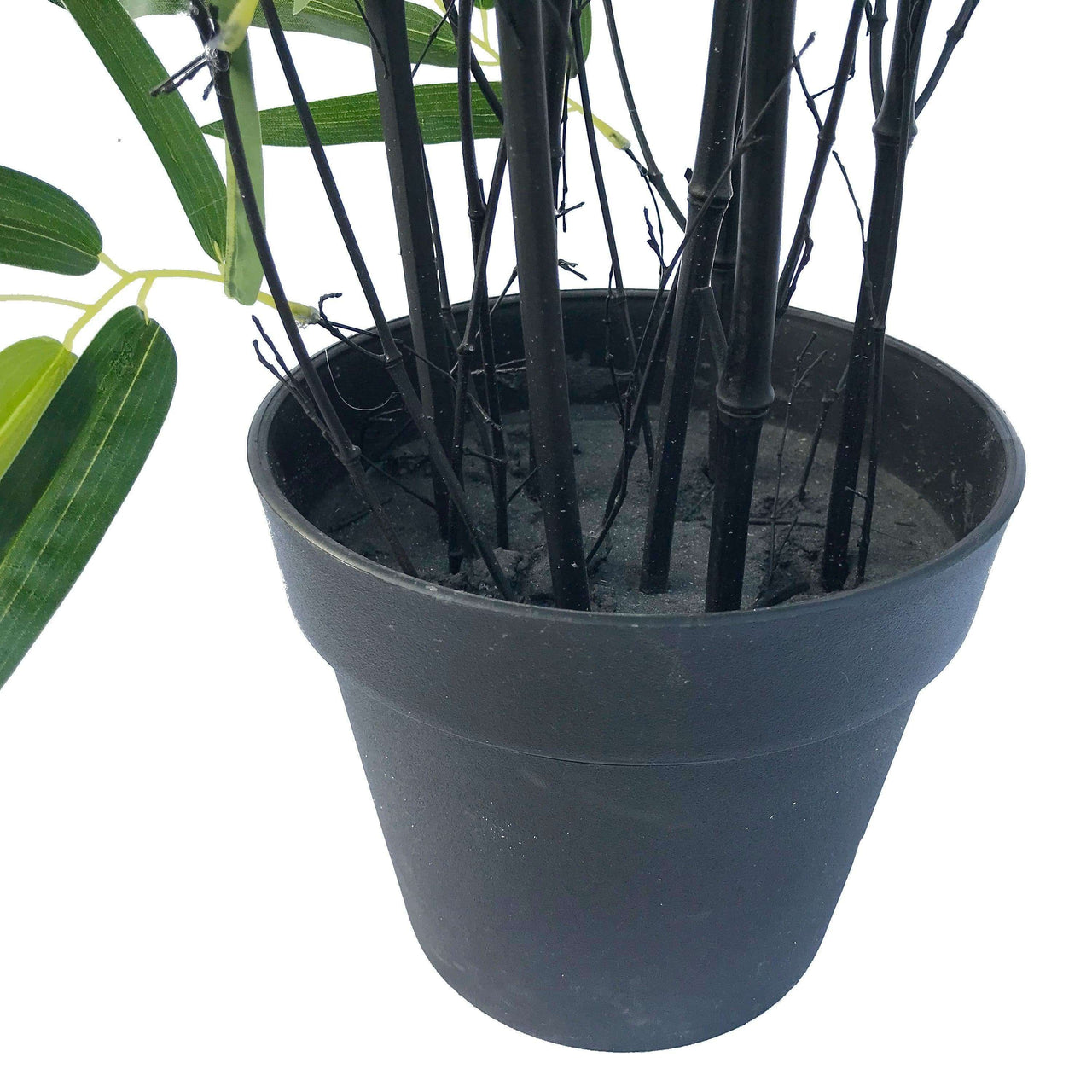 Artificial Bamboo Plant Black Bamboo 180cm Real Touch Leaves -