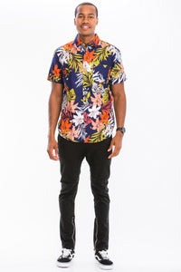 Thumbnail for WEIV - Digital Print Hawaiian Short Sleeve Shirt -