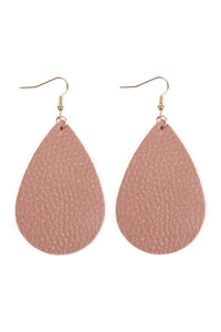 Thumbnail for Teardrop Leather Earrings - 18 COLORS -