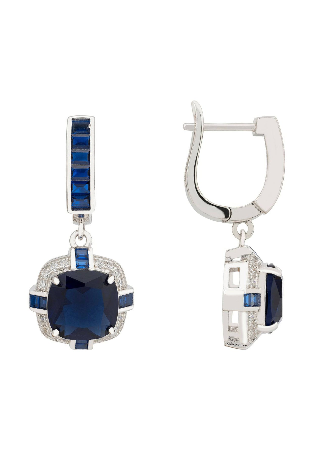 LATELITA - Windsor Silver Earring Sapphire -