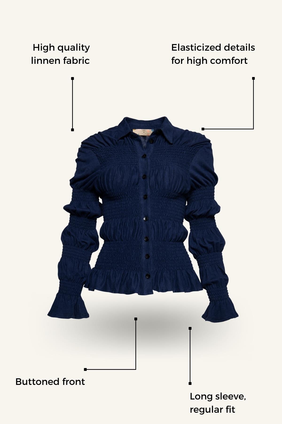 Frills Shirt - 2 COLORS -