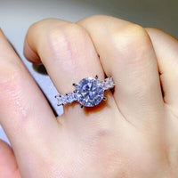 Thumbnail for 3 Carat Moissanite 925 Sterling Silver Ring