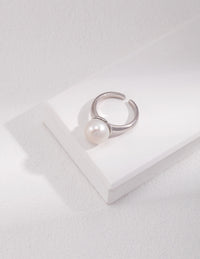 Thumbnail for Large Pearl Open Ring