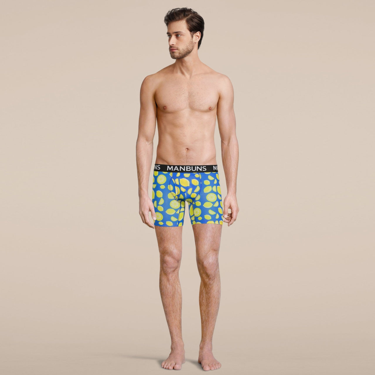 Men's Lemon Boxer Brief Underwear -