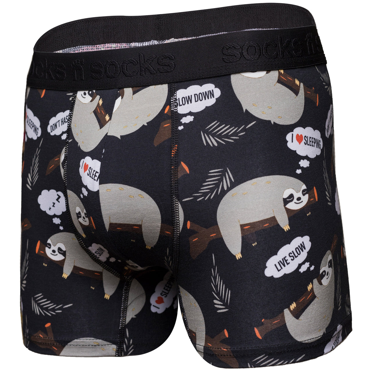 Men's Lazy Sloth Boxer Brief - 1 COLOR -