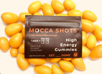 Thumbnail for Seattle Gummy Co. - Mocca Shots Energy Gummies with Caffeine | Dark Chocolate Orange (12-Pack box) -