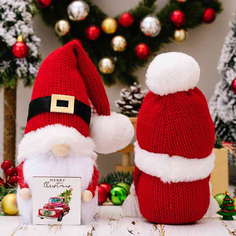 Pom-Pom Trim Christmas Gnomes - [5-10 DAY DELIVERY] - 15.7" - T - 2 TYPES -