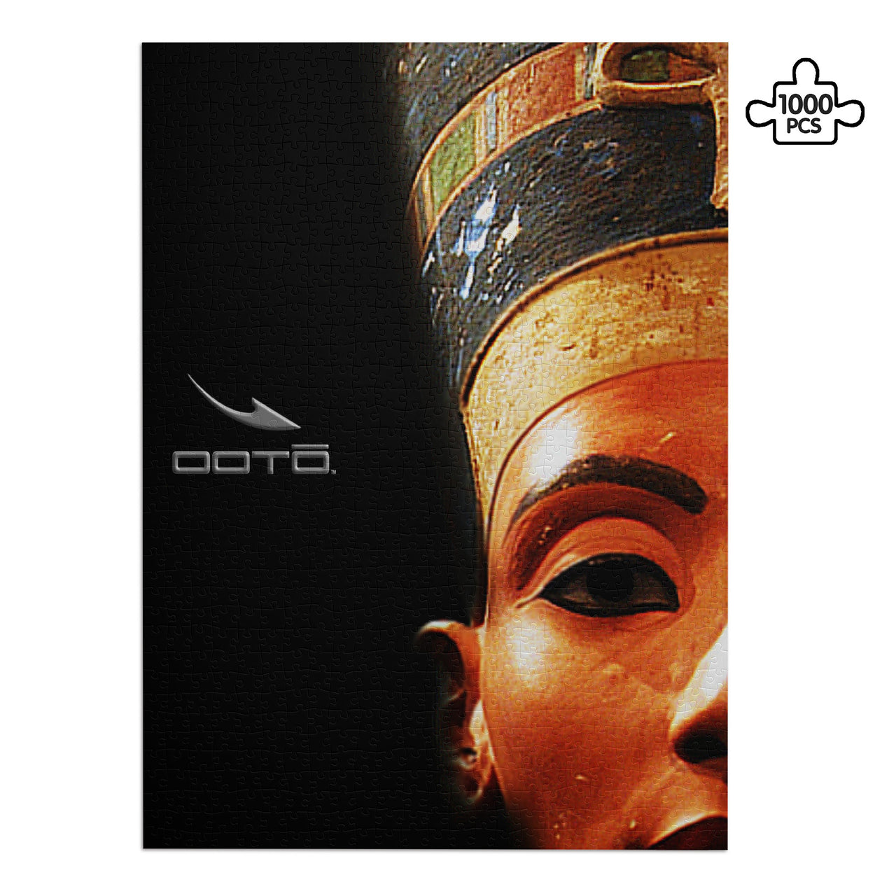 OOTO - NEFERTITI X ANCIENT ARTIST UNKNOWN / PARTIAL X OOTO - PUZZLE_V1 Cardboard Jigsaw Puzzle (1000-Piece) -