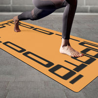 Thumbnail for OOTO - Yoga Mat - Black frame on cream orange