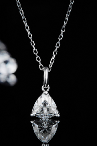 Thumbnail for 1 Carat Moissanite Pendant 925 Sterling Silver Necklace