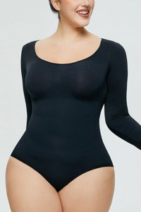 Thumbnail for Full Size Long Sleeve Shaping Bodysuit - SIZES S THRU 3XL - T - 3 COLORS -