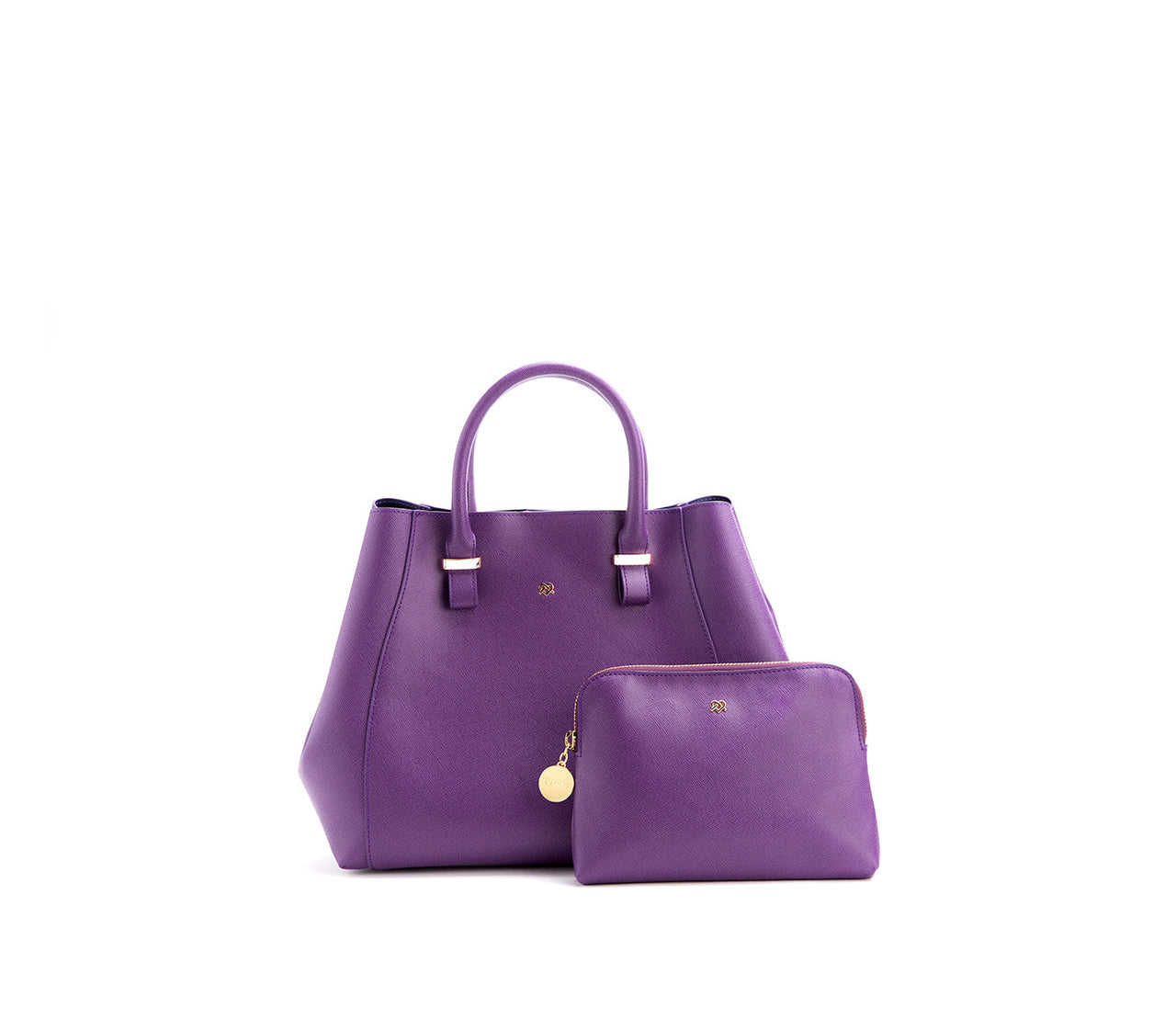 GUNAS NEW YORK - Jane - Purple Vegan Leather Satchel with dust bag - 1 COLOR -