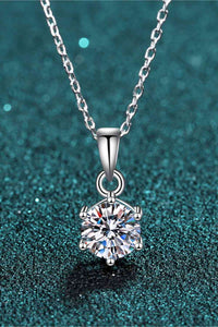 Thumbnail for 1 Carat Moissanite 925 Sterling Silver Necklace