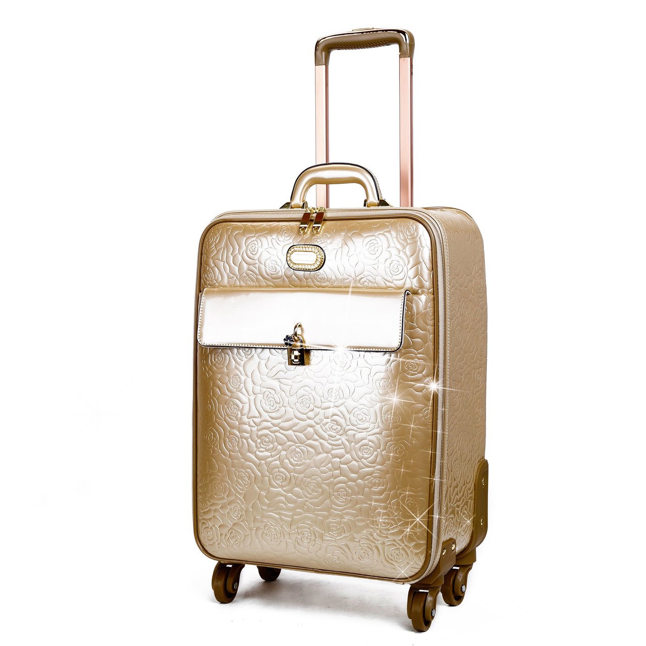 BRANGIO ITALY - Rosy Lox Luggage Rolling Suitcase Spinner Luggage - 6 COLORS -