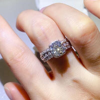 Thumbnail for 2 Carat Moissanite 925 Sterling Silver Ring