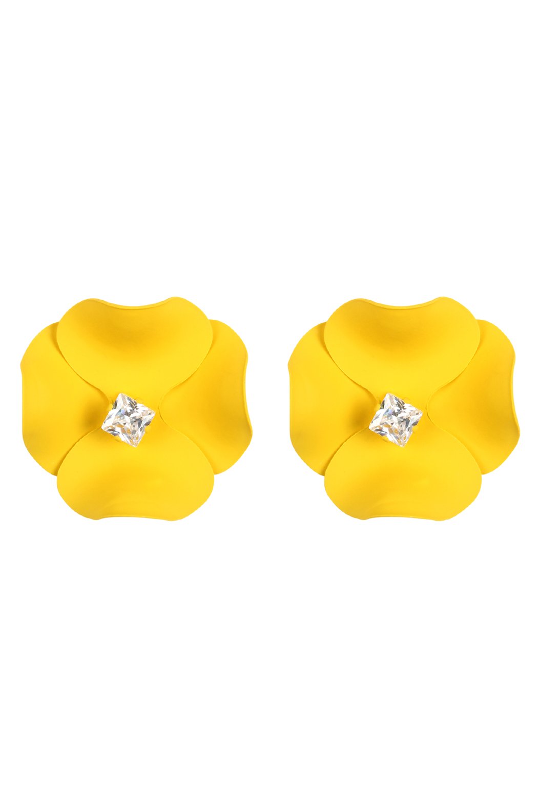 Riah Fashion - Flower Earrings - 7 COLORS -