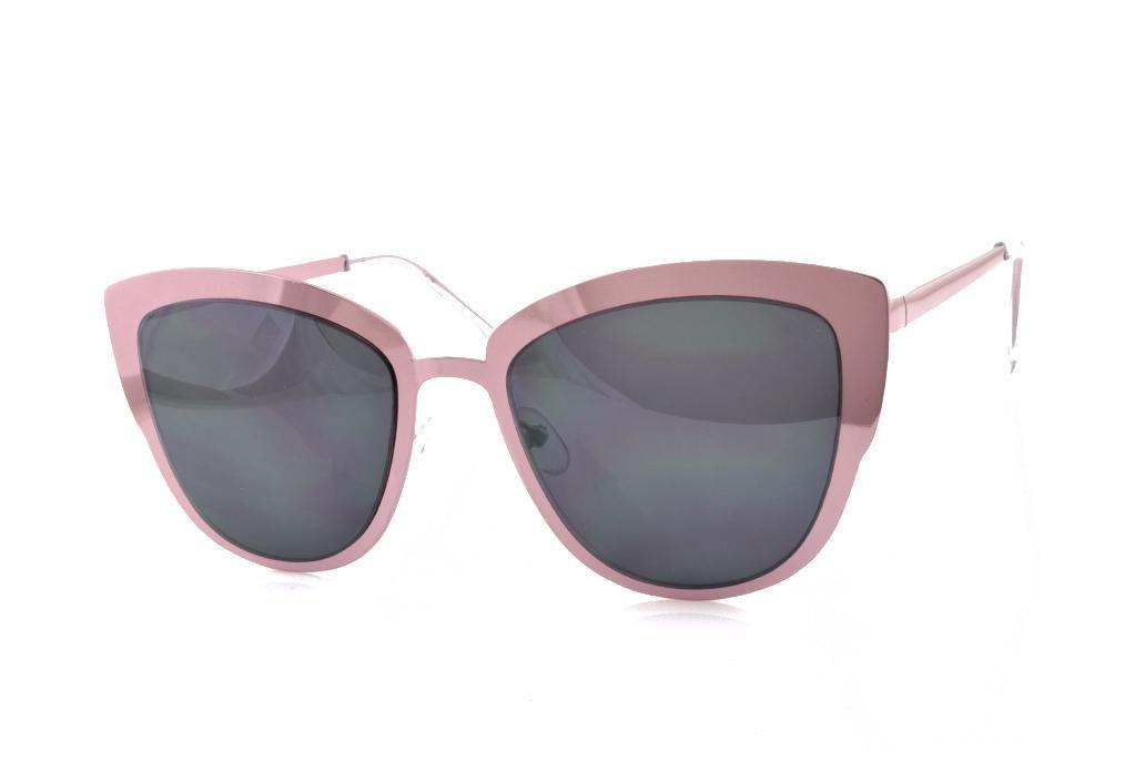 Pink Metal Mirror Sunglasses - 1 COLOR