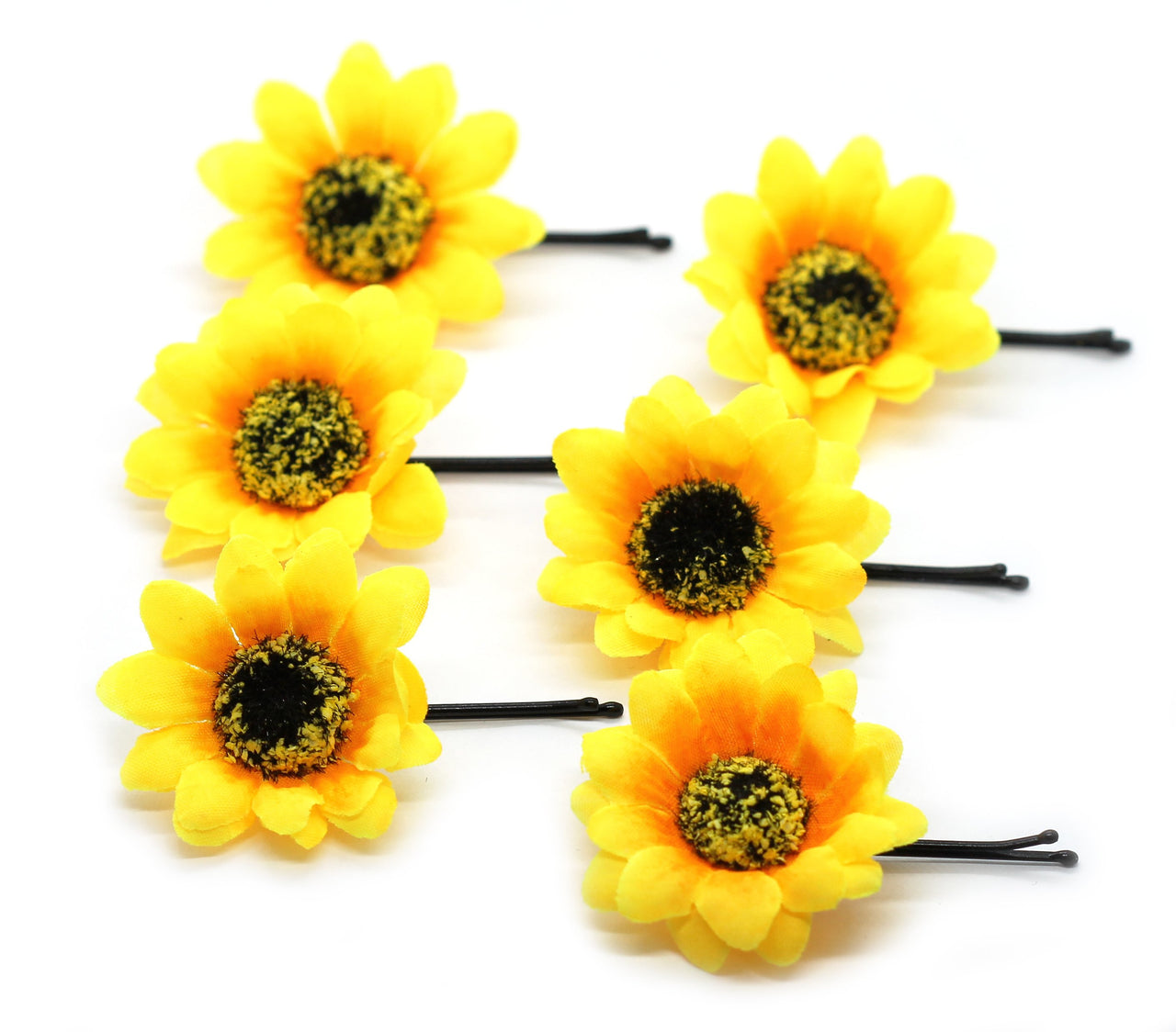 KRISTIN PERRY - Sunflower Hair Grips - Set of (6) -