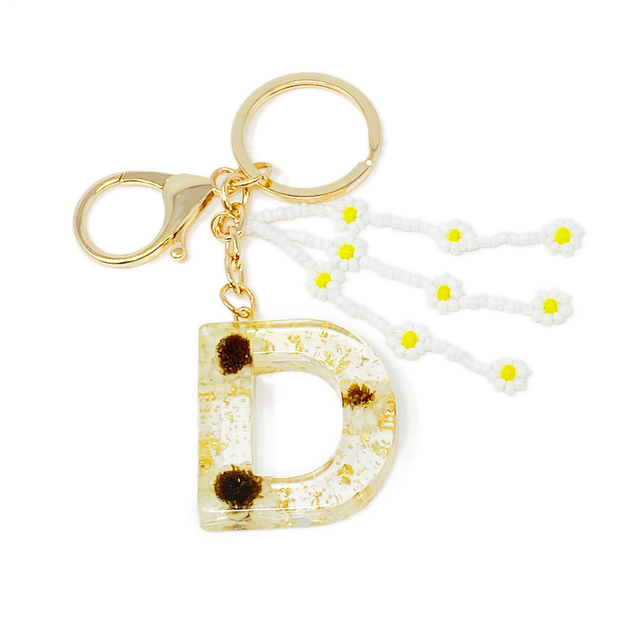 Ellison & Young - Baby Daisy Initial Key Chain - 20 LETTERS - FIND YOURS! -