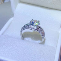 Thumbnail for 2 Carat Moissanite 925 Sterling Silver Ring