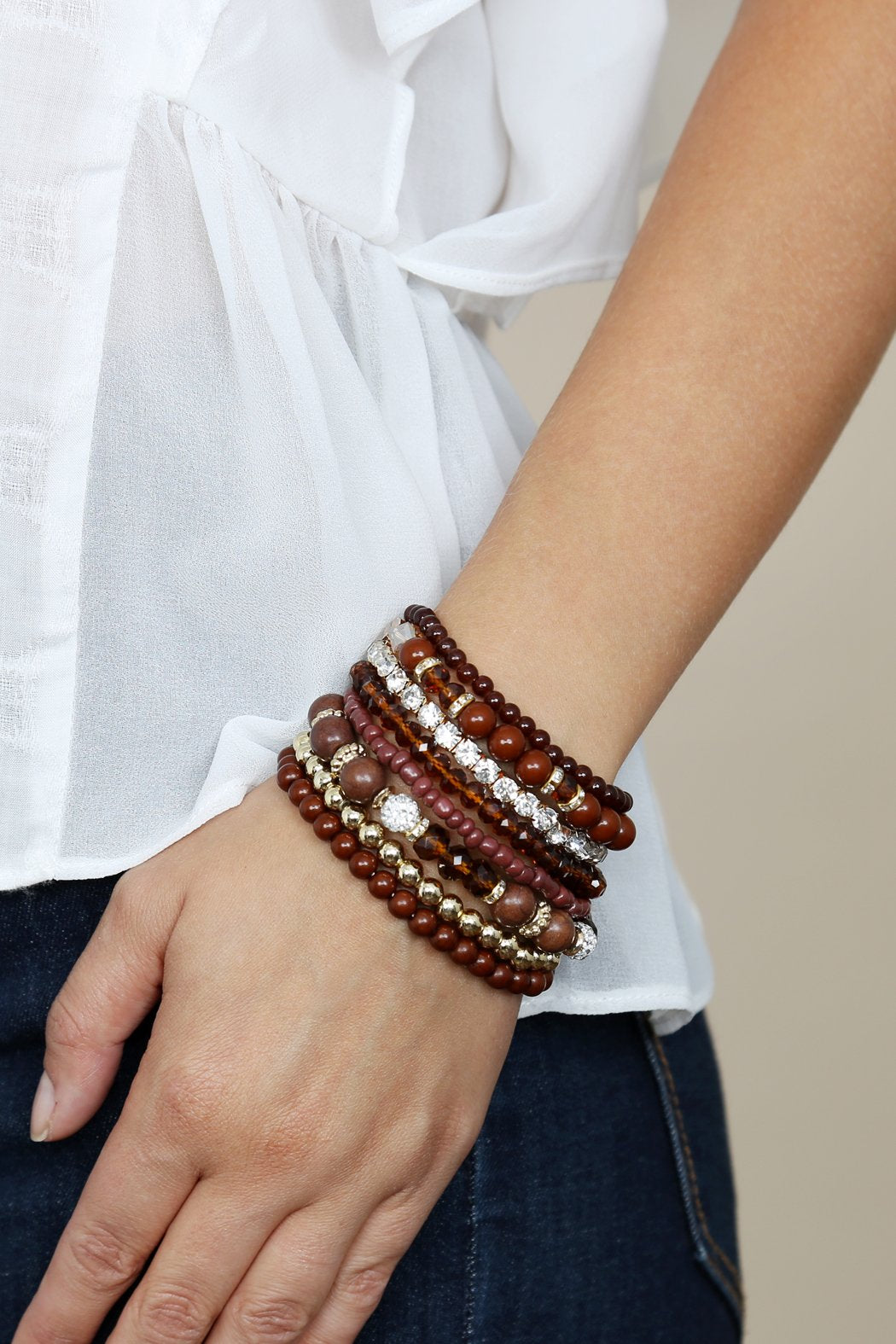 Multicolor Beaded Stretch Bracelet  - 26 COLORS