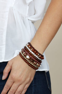 Thumbnail for Multicolor Beaded Stretch Bracelet  - 26 COLORS