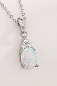 Thumbnail for Find Your Center Opal Pendant Necklace - T - 2 COLORS -