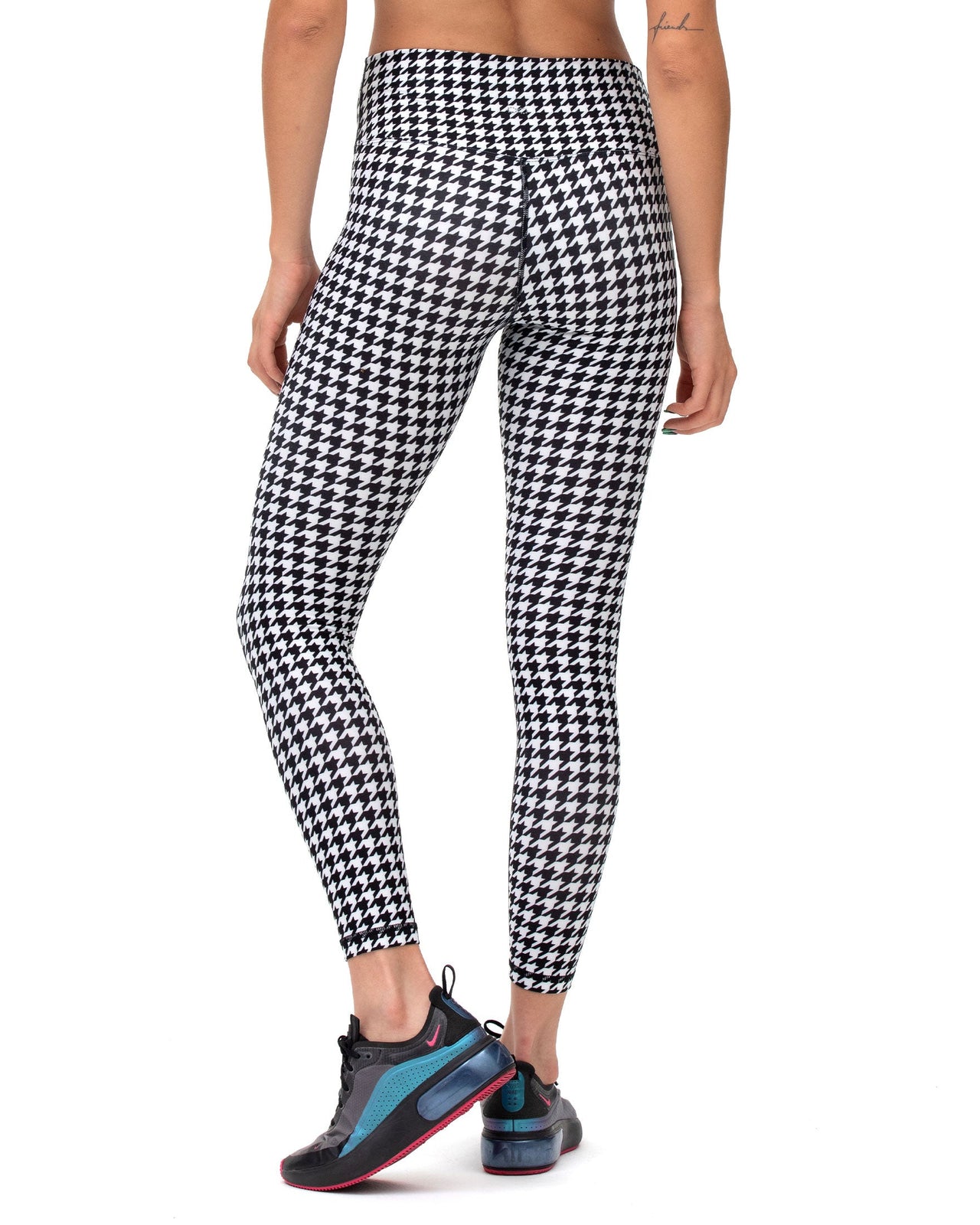 ReBody - Hybrid Fleece Houndstooth Print Leggings High Waist - 2 COLORS -