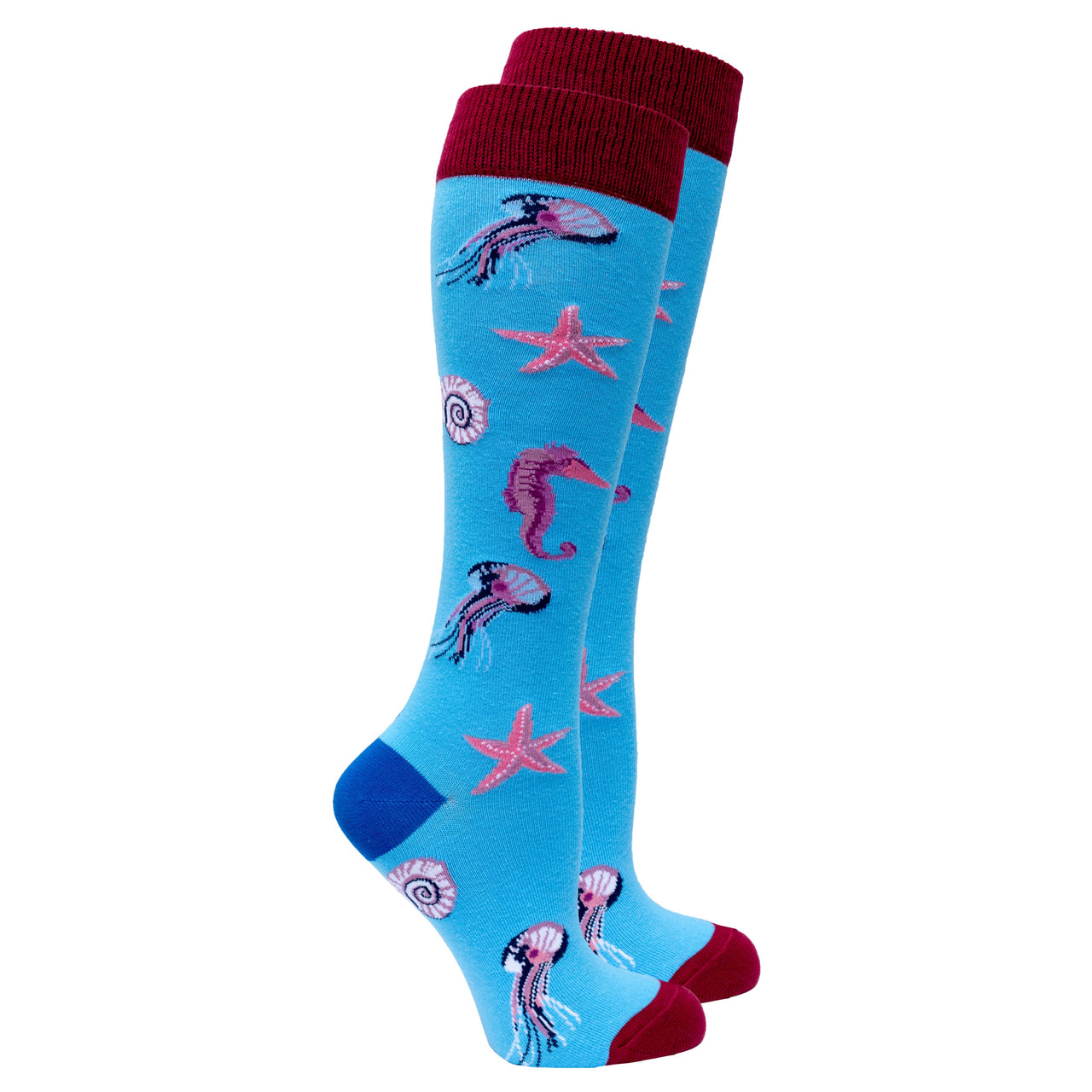 Women's Wild Animals Knee High Socks Set - 5 PACK -