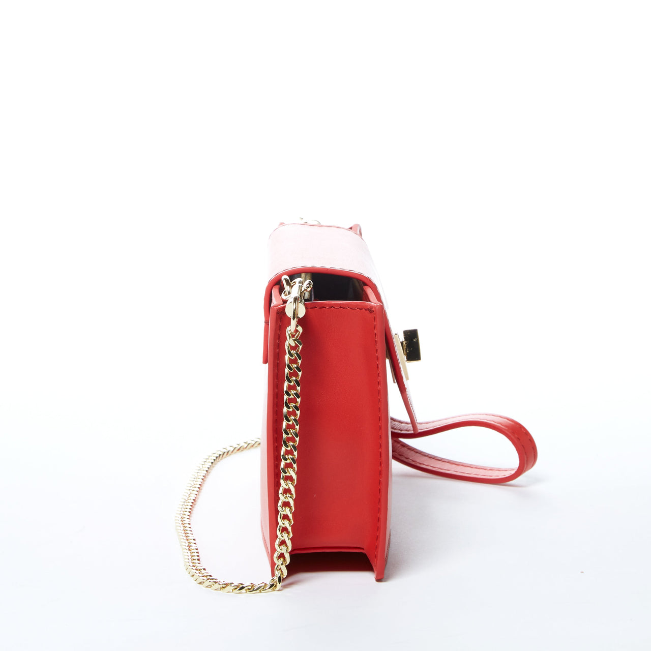 Mary Red Purse Mini Crossbody Bag Leather Wristlet -