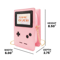 Thumbnail for Retro 8-Bit Gamer Handbag Pink -