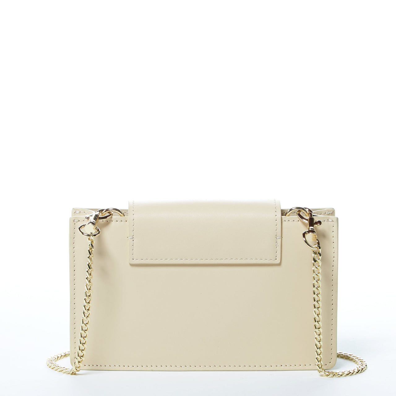 Mary Off White Mini Crossbody Bag Leather Wristlet -