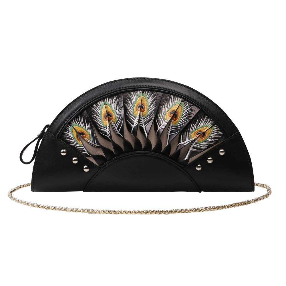 Feather Black Shoulder Bag - 1 COLOR -