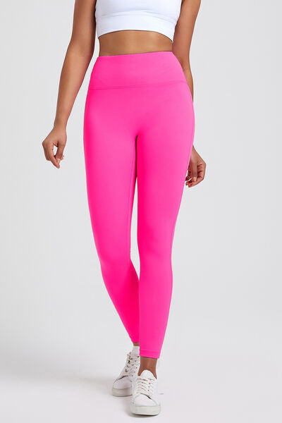 High Waist Active Leggings - T - 7 COLORS -