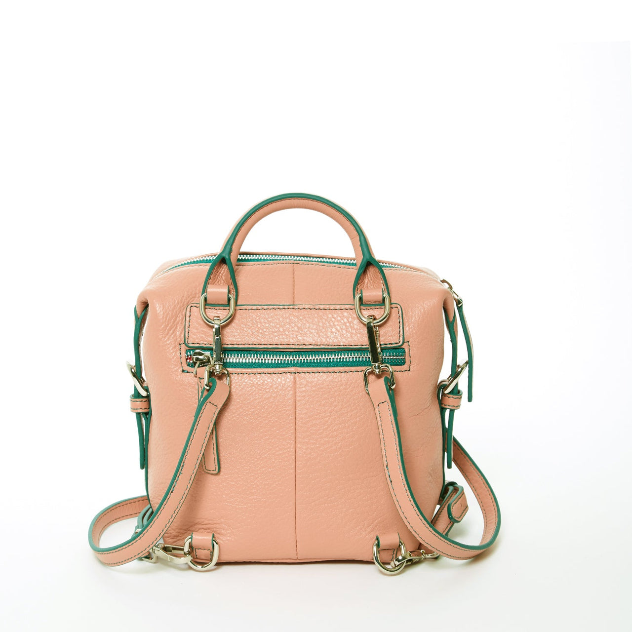 Ashley Small Pink Leather Backpack Purse -