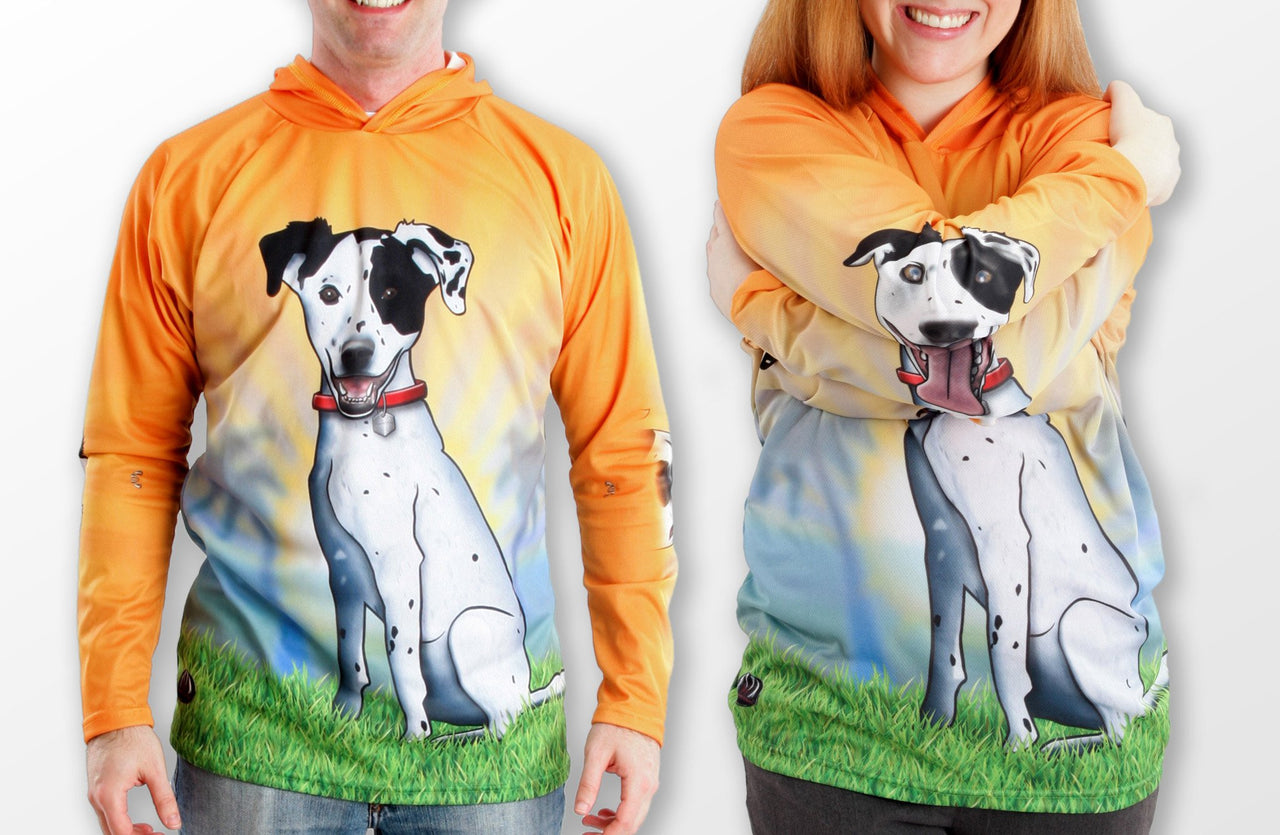 Mouthman - HOUND DOG Hoodie Sport Shirt - ADULT SIZES AVAILABLE! - 12 SIZES -