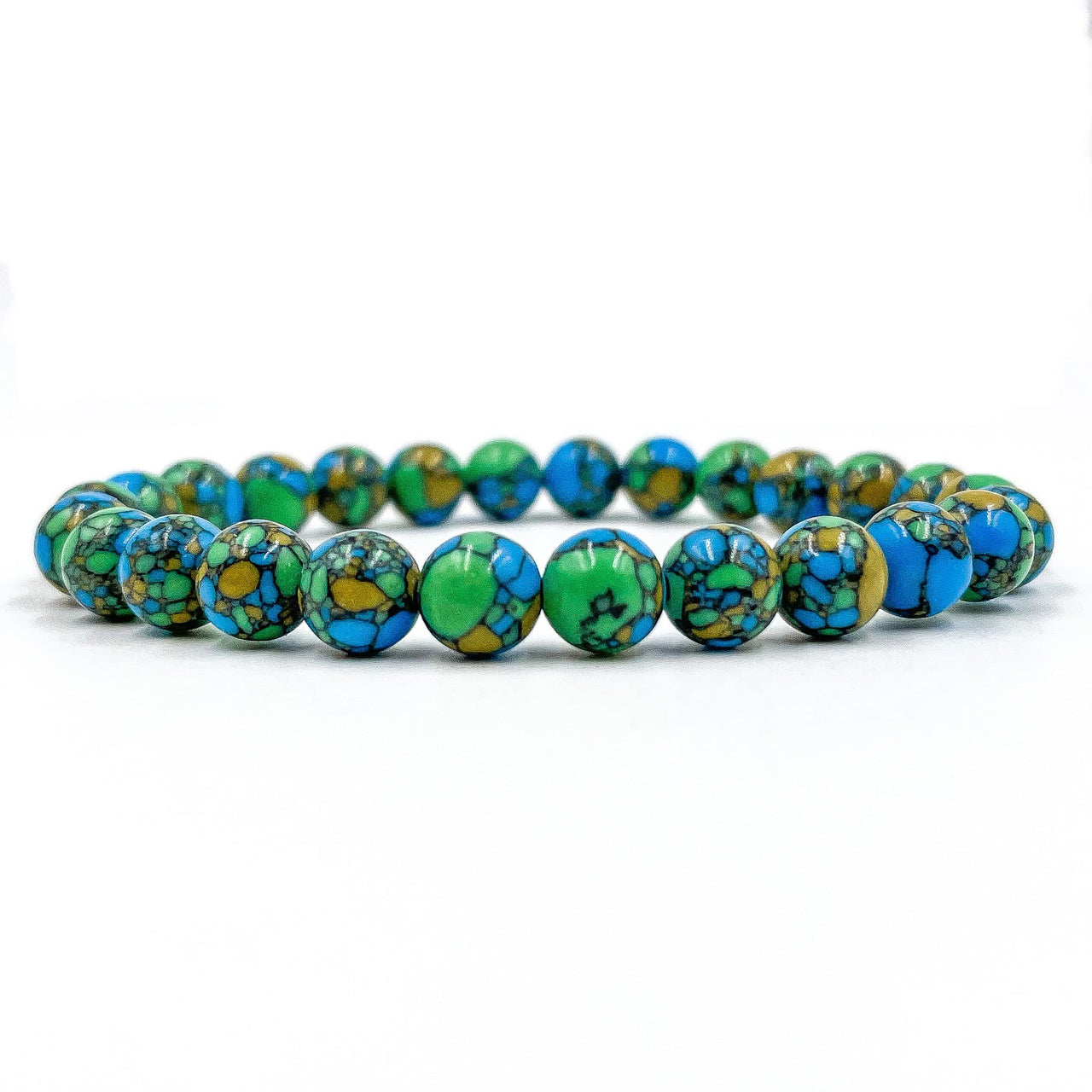 Union - Multicolor Howlite Gemstone Beaded Bracelet -