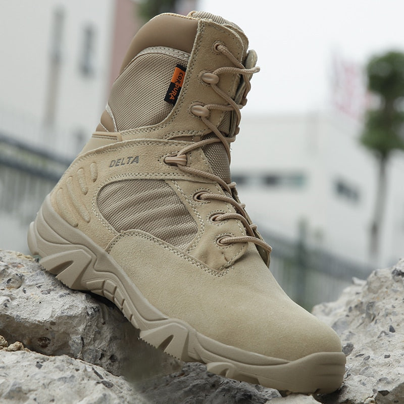 Men Desert Tactical Boots - Waterproof Boot - Lace Up - [27 DAY DELIVERY] -  HI OR LOW - 4 COLORS -